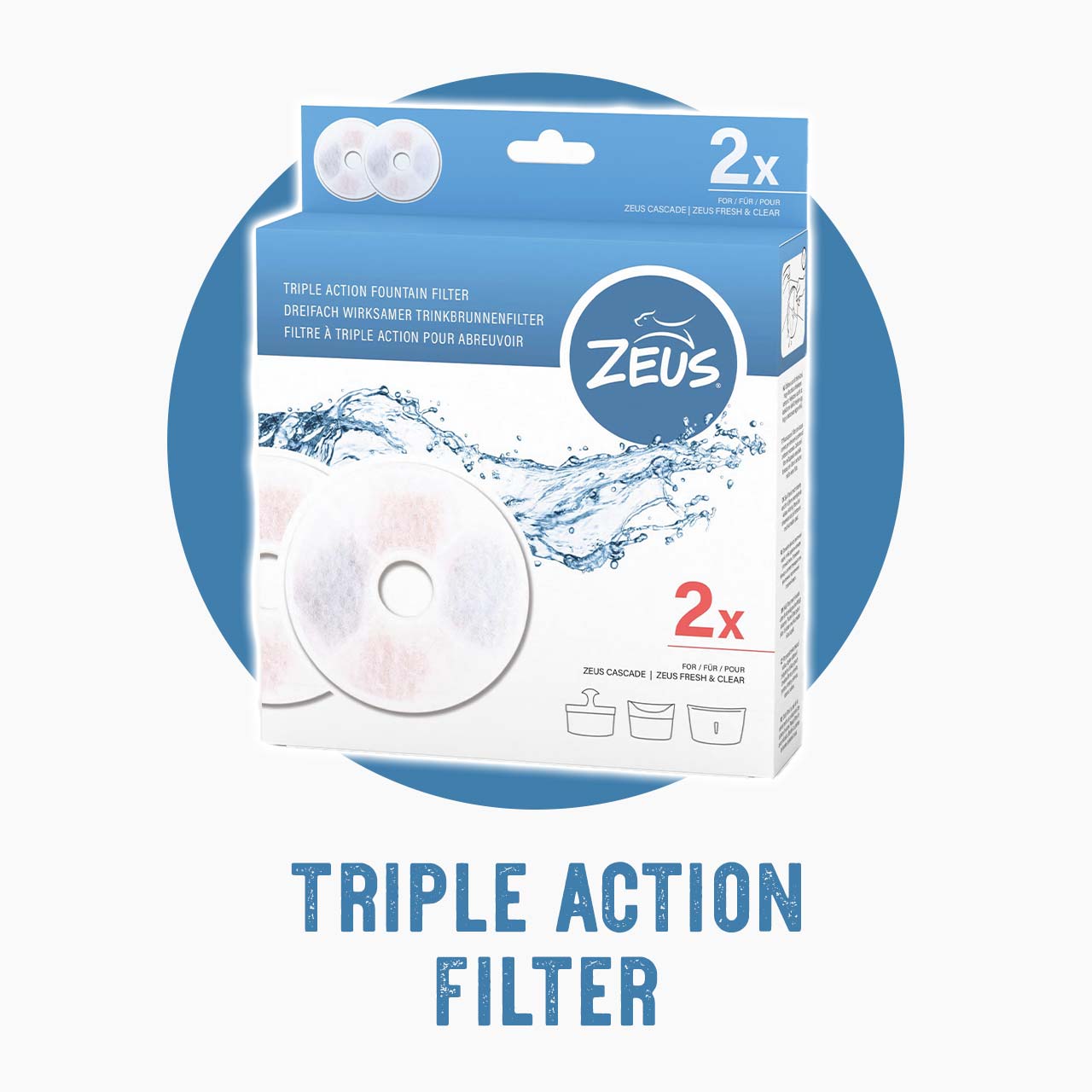 Triple action filter